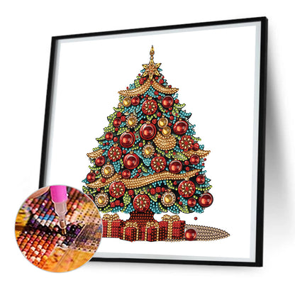 Christmas Tree - Special Shaped Drill Diamond Painting 30*30CM