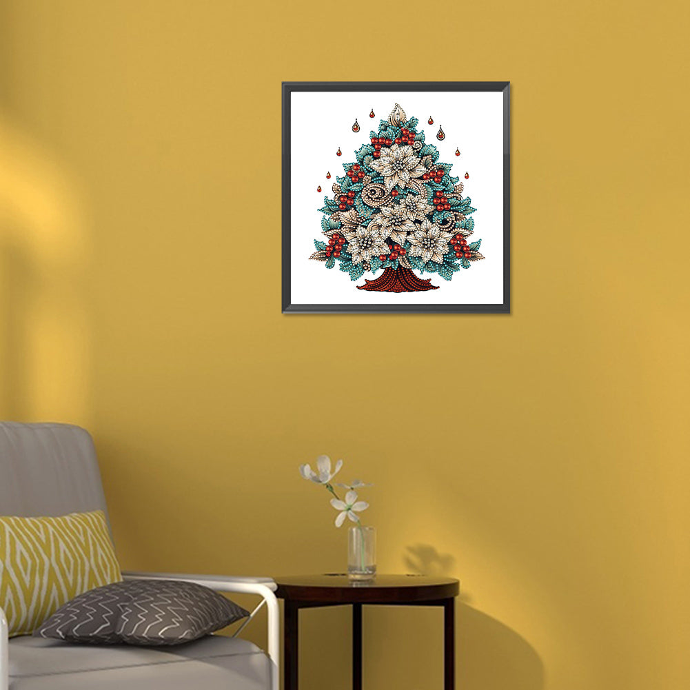 Christmas Tree - Special Shaped Drill Diamond Painting 30*30CM