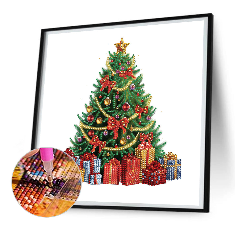 Christmas Tree - Special Shaped Drill Diamond Painting 30*30CM