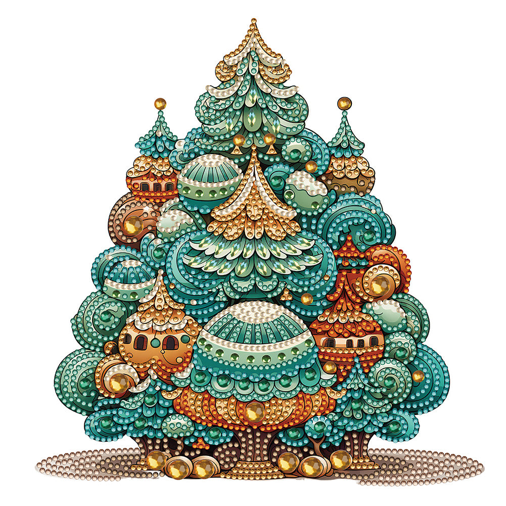 Christmas Tree - Special Shaped Drill Diamond Painting 30*30CM