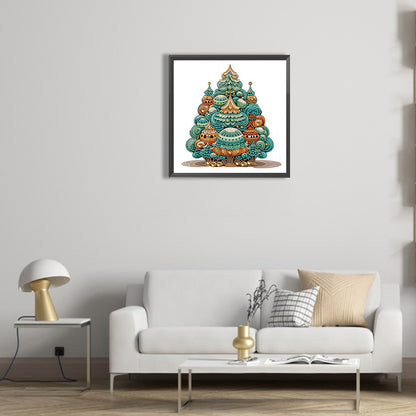 Christmas Tree - Special Shaped Drill Diamond Painting 30*30CM