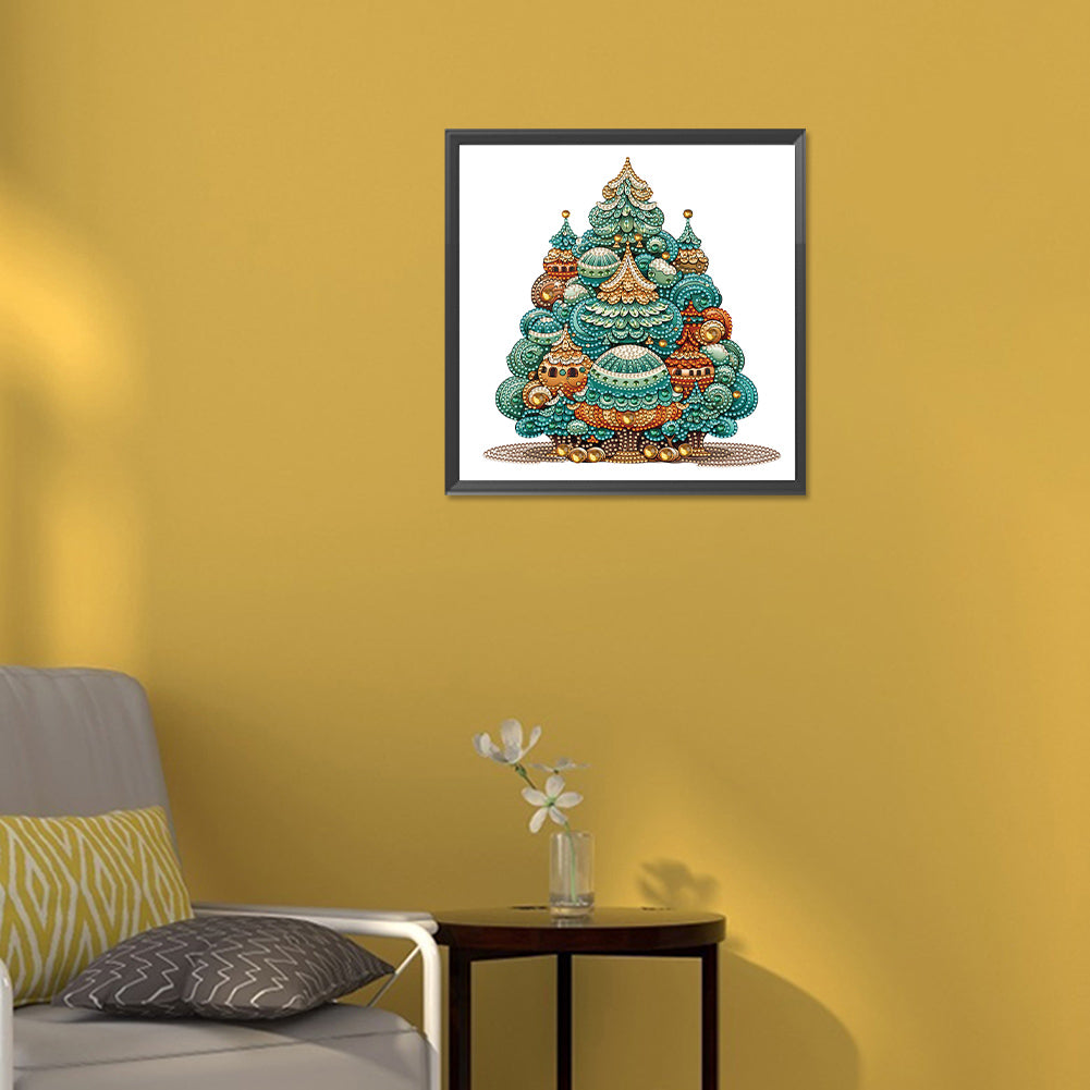 Christmas Tree - Special Shaped Drill Diamond Painting 30*30CM