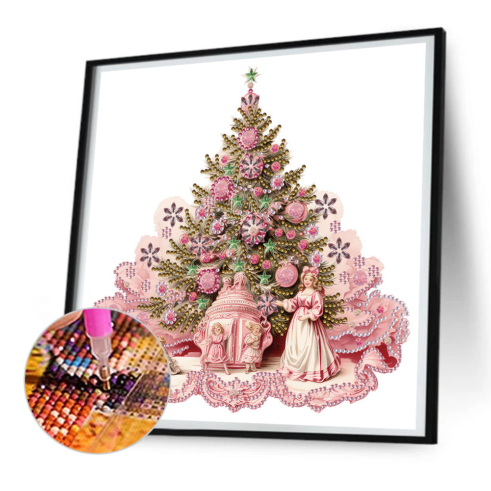 Christmas Tree - Special Shaped Drill Diamond Painting 30*30CM