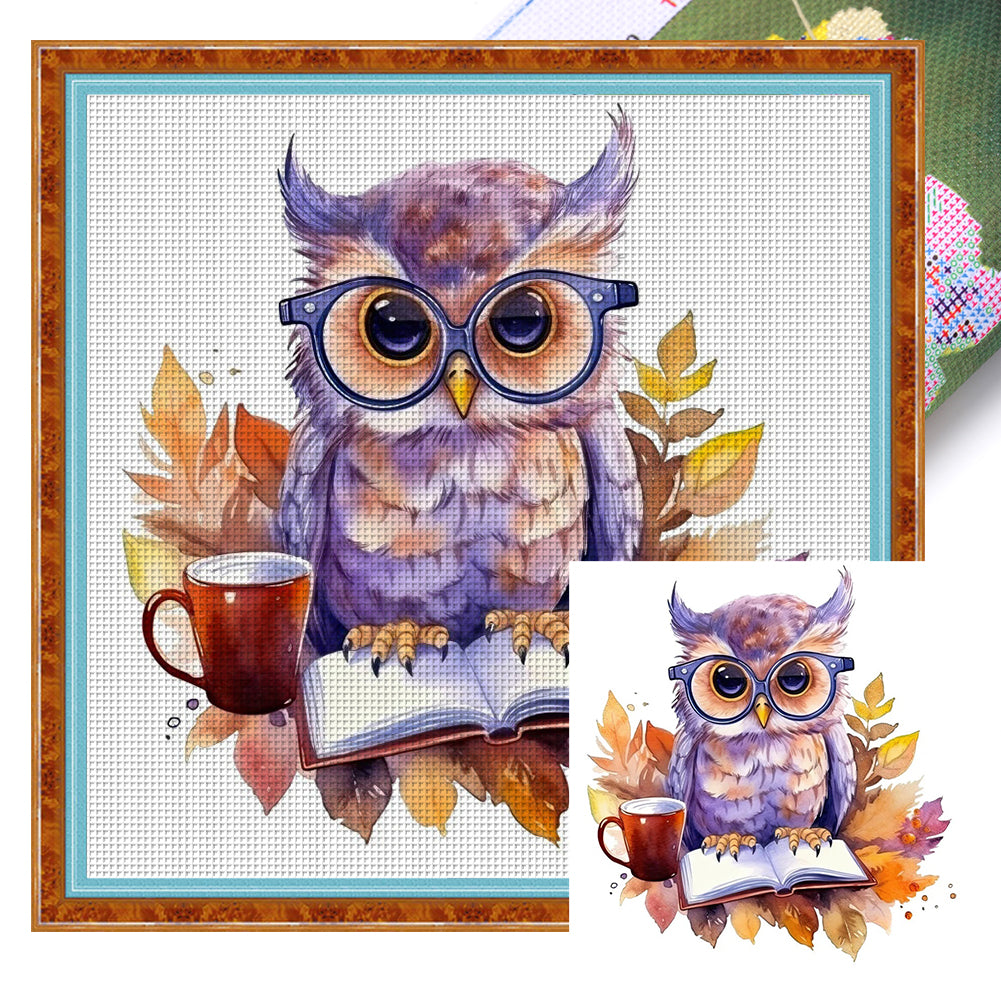 Owl - 18CT Stamped Cross Stitch 25*25CM