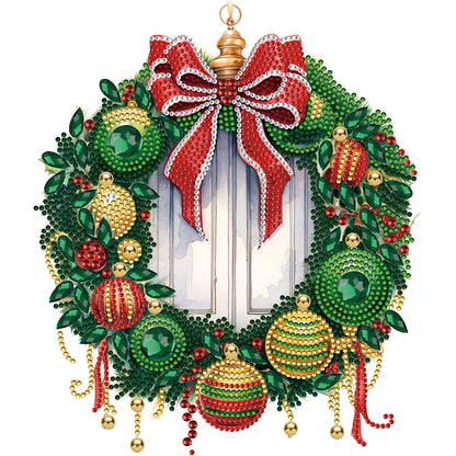 Christmas Wreath - Special Shaped Drill Diamond Painting 30*30CM