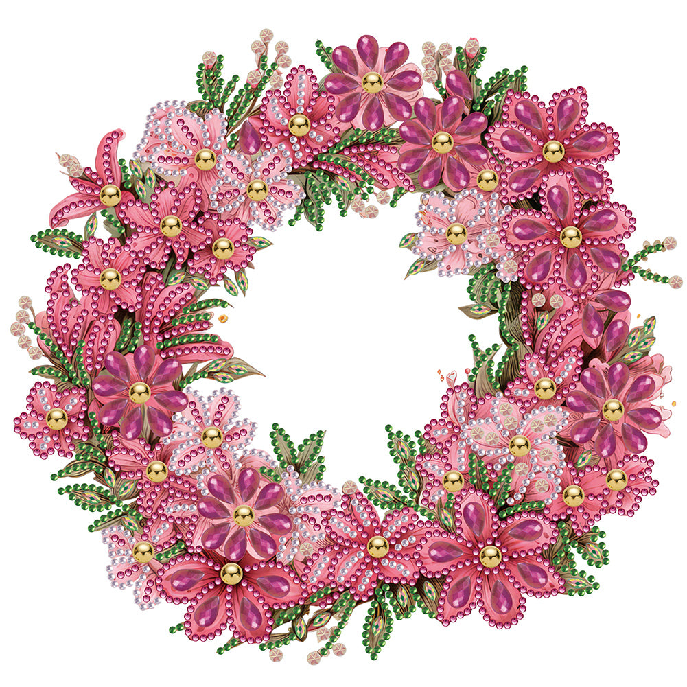 Christmas Wreath - Special Shaped Drill Diamond Painting 30*30CM