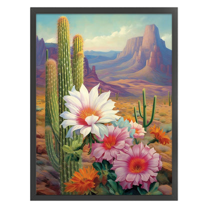 Desert Cactus Flower - 11CT Stamped Cross Stitch 45*60CM