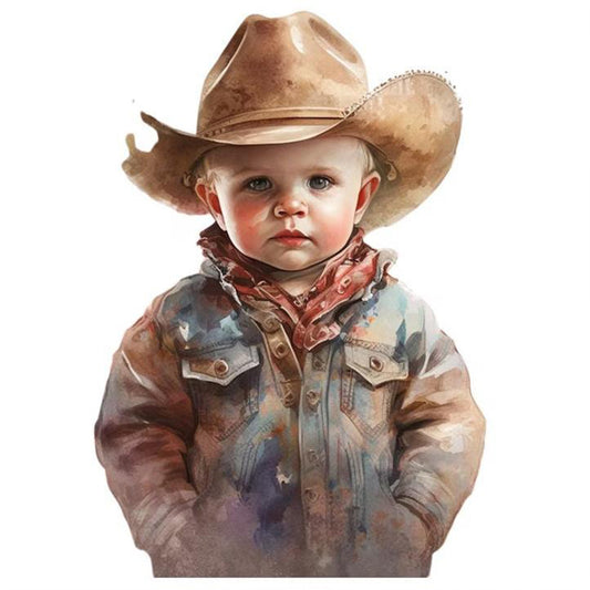 Cowboy Kid - Full Round Drill Diamond Painting 30*30CM