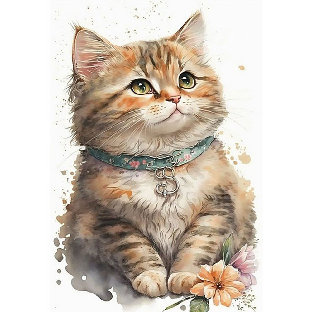 Cute Kitten - 11CT Stamped Cross Stitch 35*55CM