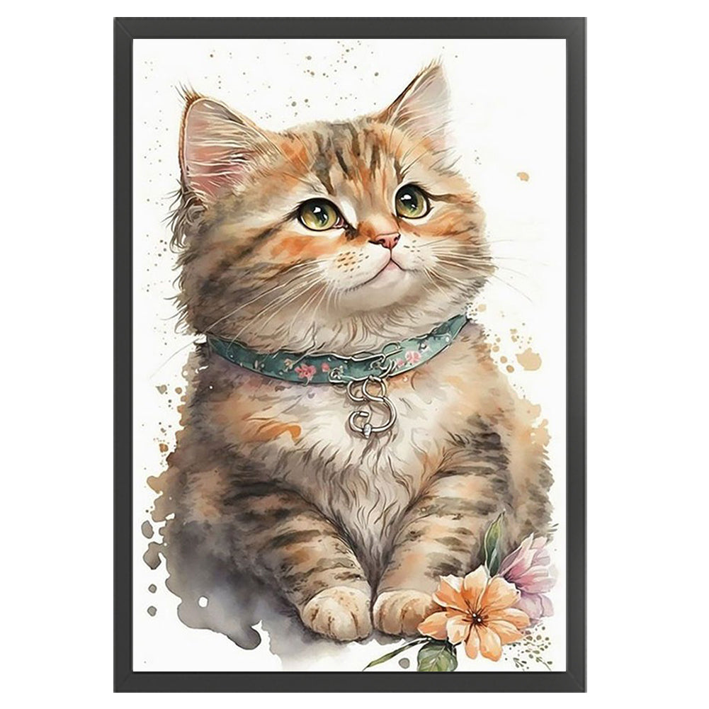 Cute Kitten - 11CT Stamped Cross Stitch 35*55CM