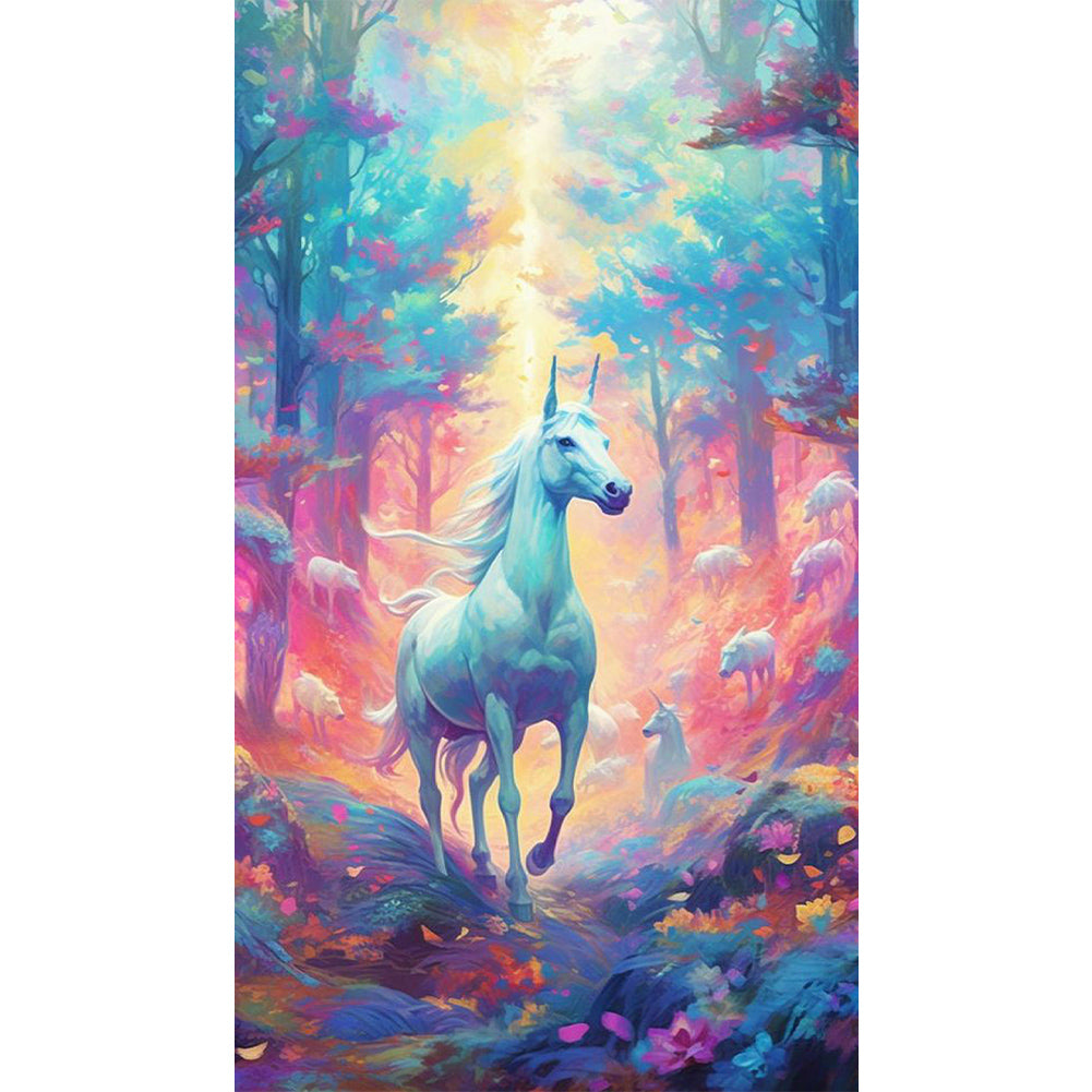 Unicorn - Full AB Square Drill Diamond Painting 40*70CM