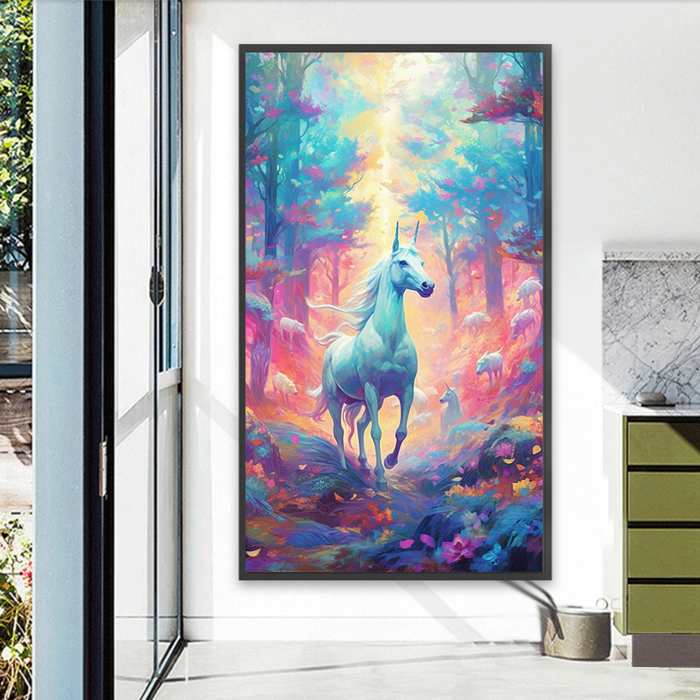 Unicorn - Full AB Square Drill Diamond Painting 40*70CM
