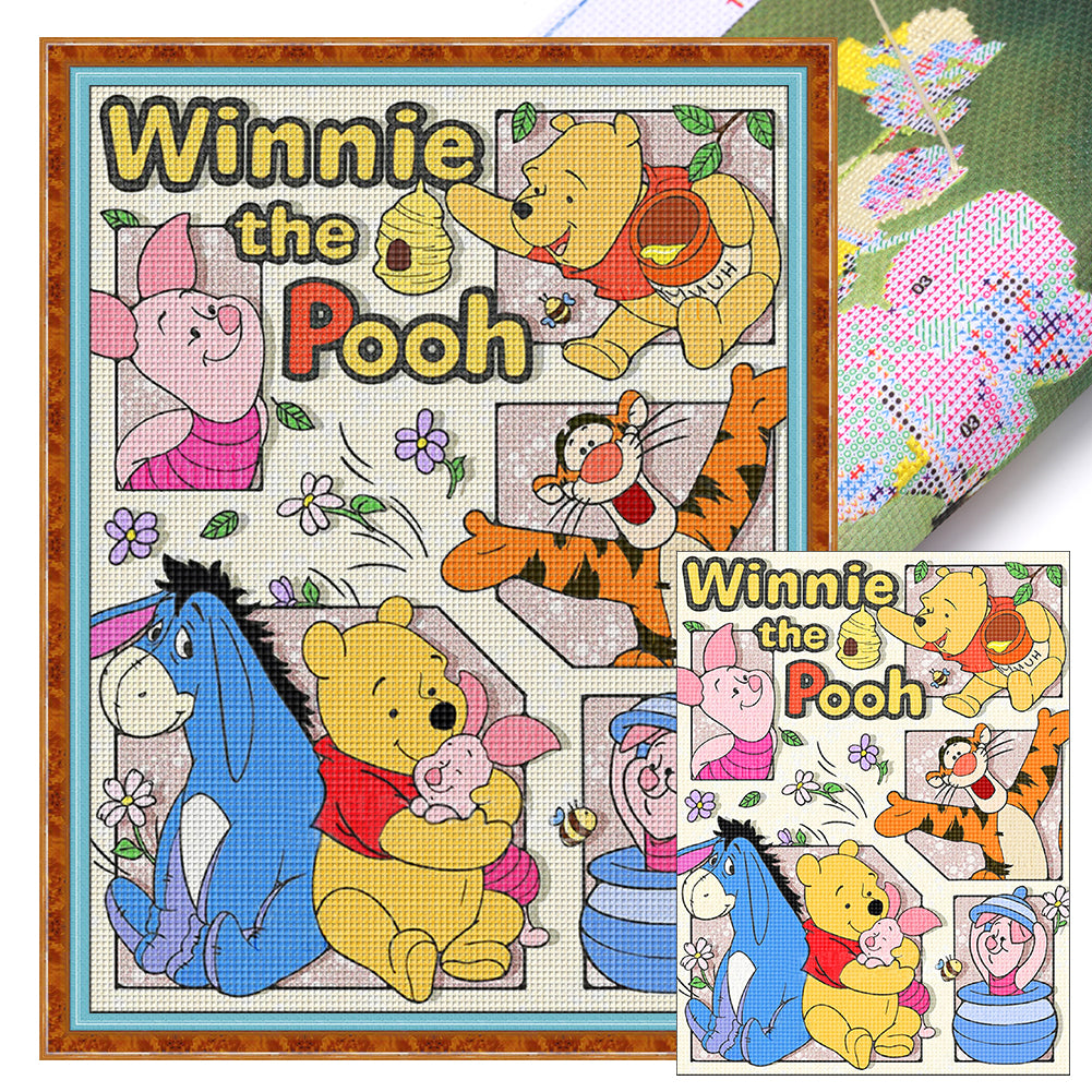 Winnie The Pooh - 11CT Stamped Cross Stitch 50*65CM