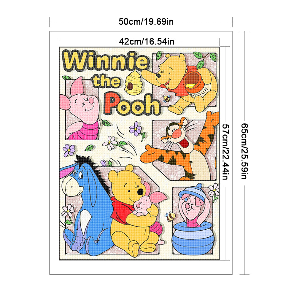 Winnie The Pooh - 11CT Stamped Cross Stitch 50*65CM