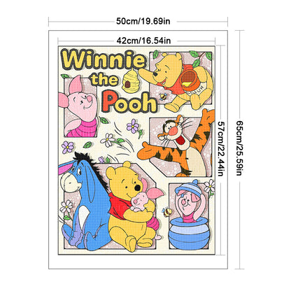 Winnie The Pooh - 11CT Stamped Cross Stitch 50*65CM