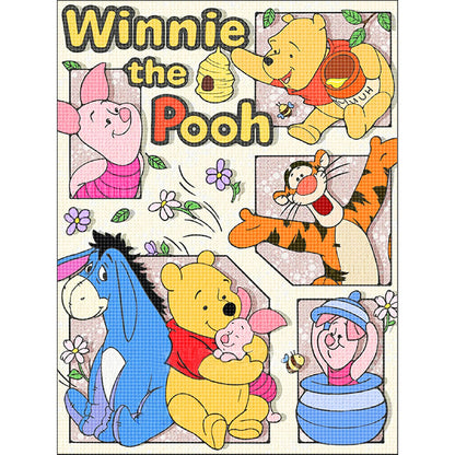 Winnie The Pooh - 11CT Stamped Cross Stitch 50*65CM