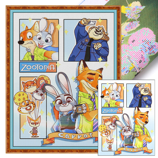 Zootopia - 11CT Stamped Cross Stitch 50*65CM