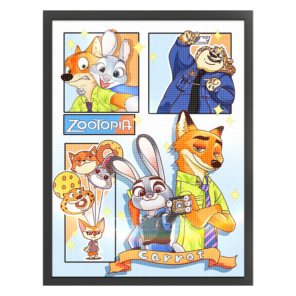 Zootopia - 11CT Stamped Cross Stitch 50*65CM