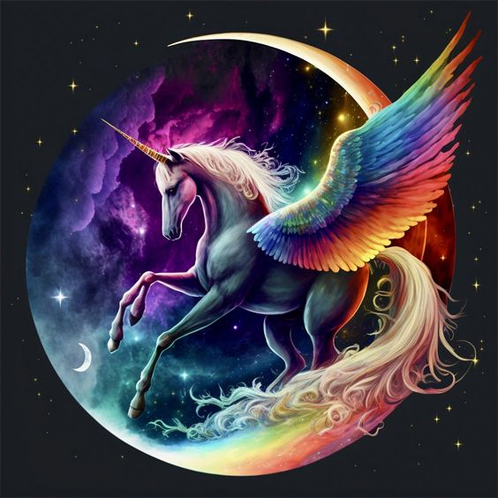 Unicorn - Full AB Round Drill Diamond Painting 40*40CM