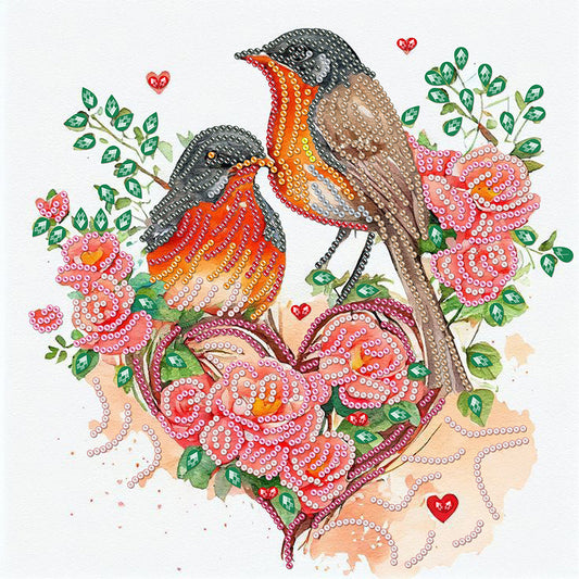 Sparrow - Special Shaped Drill Diamond Painting  30*30CM