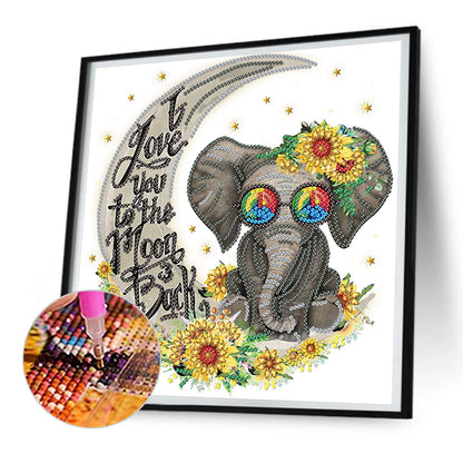 Elephant - Special Shaped Drill Diamond Painting  30*30CM
