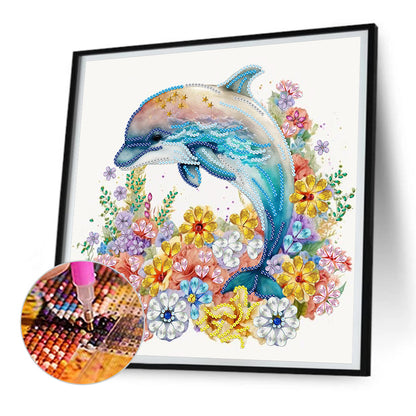 Dolphin - Special Shaped Drill Diamond Painting  30*30CM