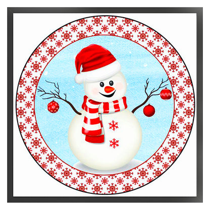 Christmas Snowman - 11CT Stamped Cross Stitch 40*40CM