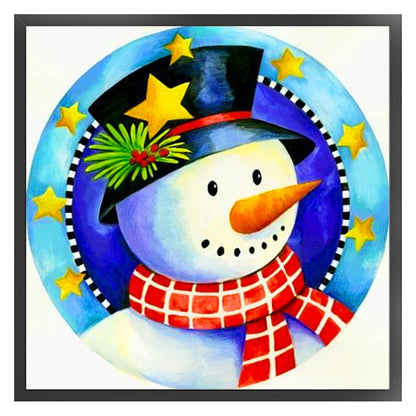 Christmas Snowman - 11CT Stamped Cross Stitch 40*40CM