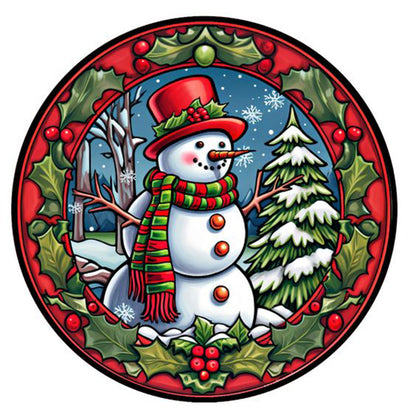 Christmas Snowman - 11CT Stamped Cross Stitch 40*40CM