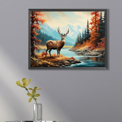 Forest Fawn - Full AB Square Drill Diamond Painting 40*30CM