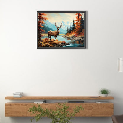 Forest Fawn - Full AB Square Drill Diamond Painting 40*30CM