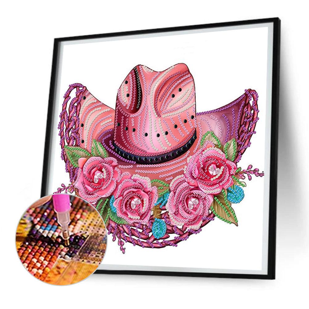 Hat - Special Shaped Drill Diamond Painting 30*30CM
