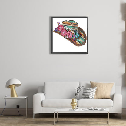 Hat - Special Shaped Drill Diamond Painting  30*30CM