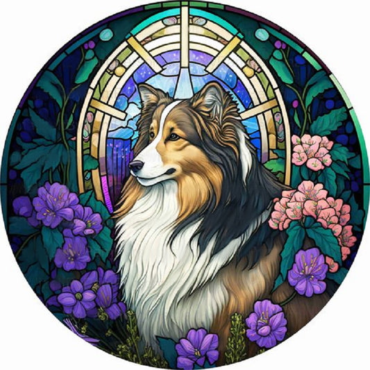 Shepherd Dog - Full Round Drill Diamond Painting 30*30CM