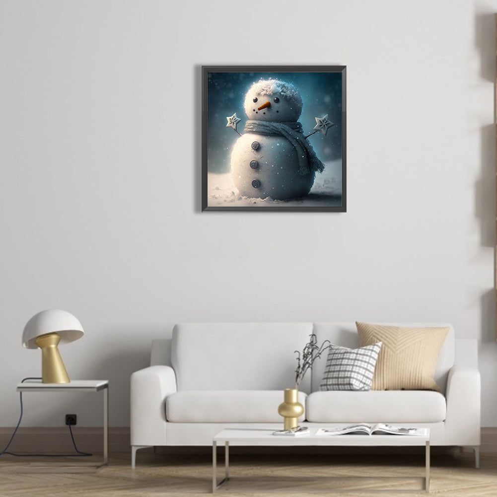 Little Snowman - Full Round Drill Diamond Painting 30*30CM