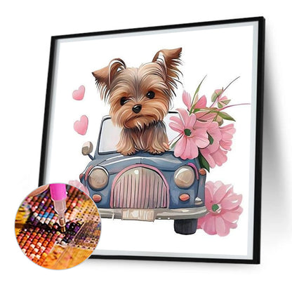Yorkshire Terrier - Full Round Drill Diamond Painting 30*30CM