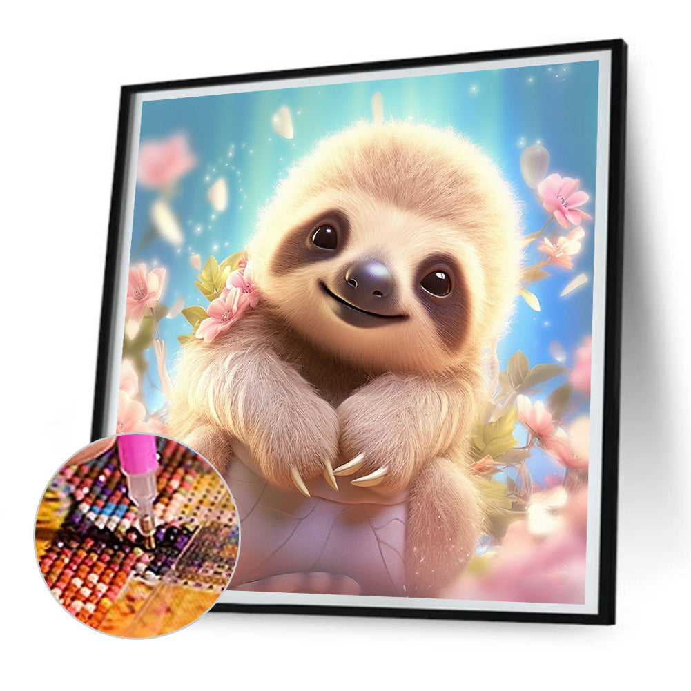 Sloth - Full Round Drill Diamond Painting 30*30CM