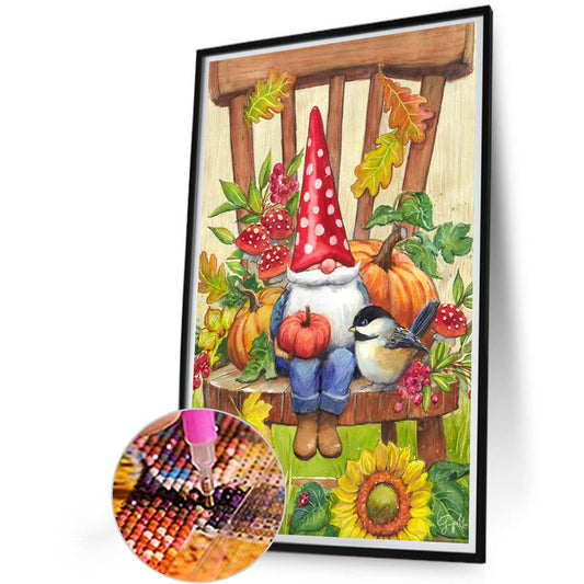 Melon Gnome - Full Round Drill Diamond Painting 40*60CM