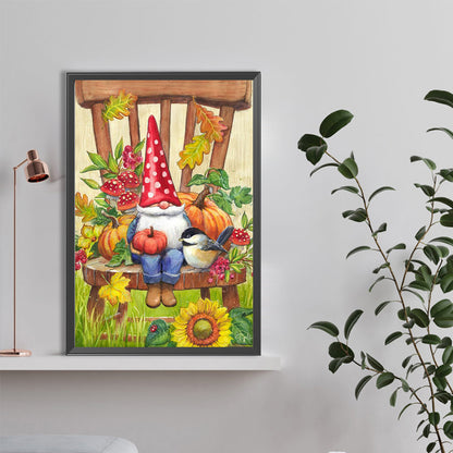 Melon Gnome - Full Round Drill Diamond Painting 40*60CM
