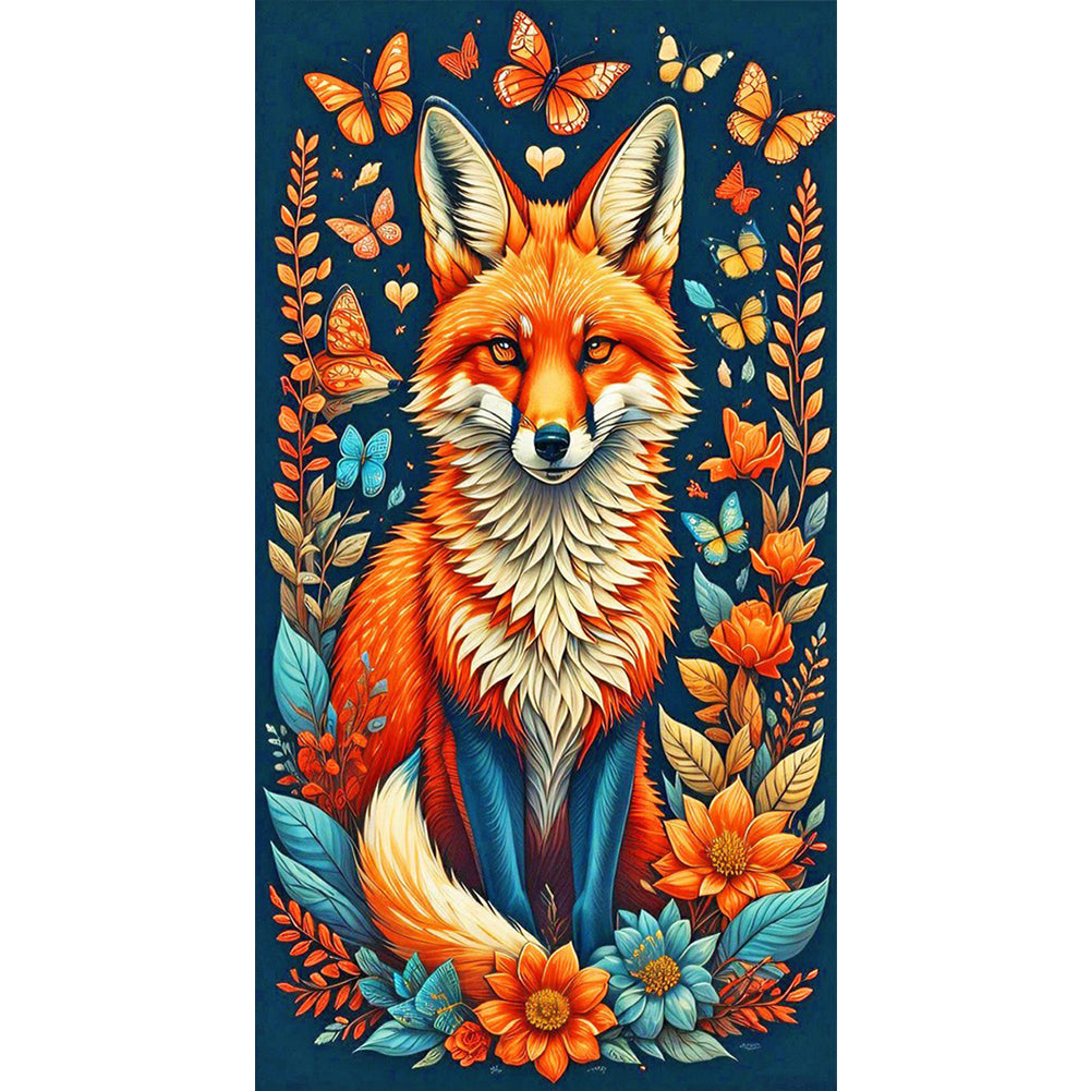 Fox - 14CT Stamped Cross Stitch 40*70CM