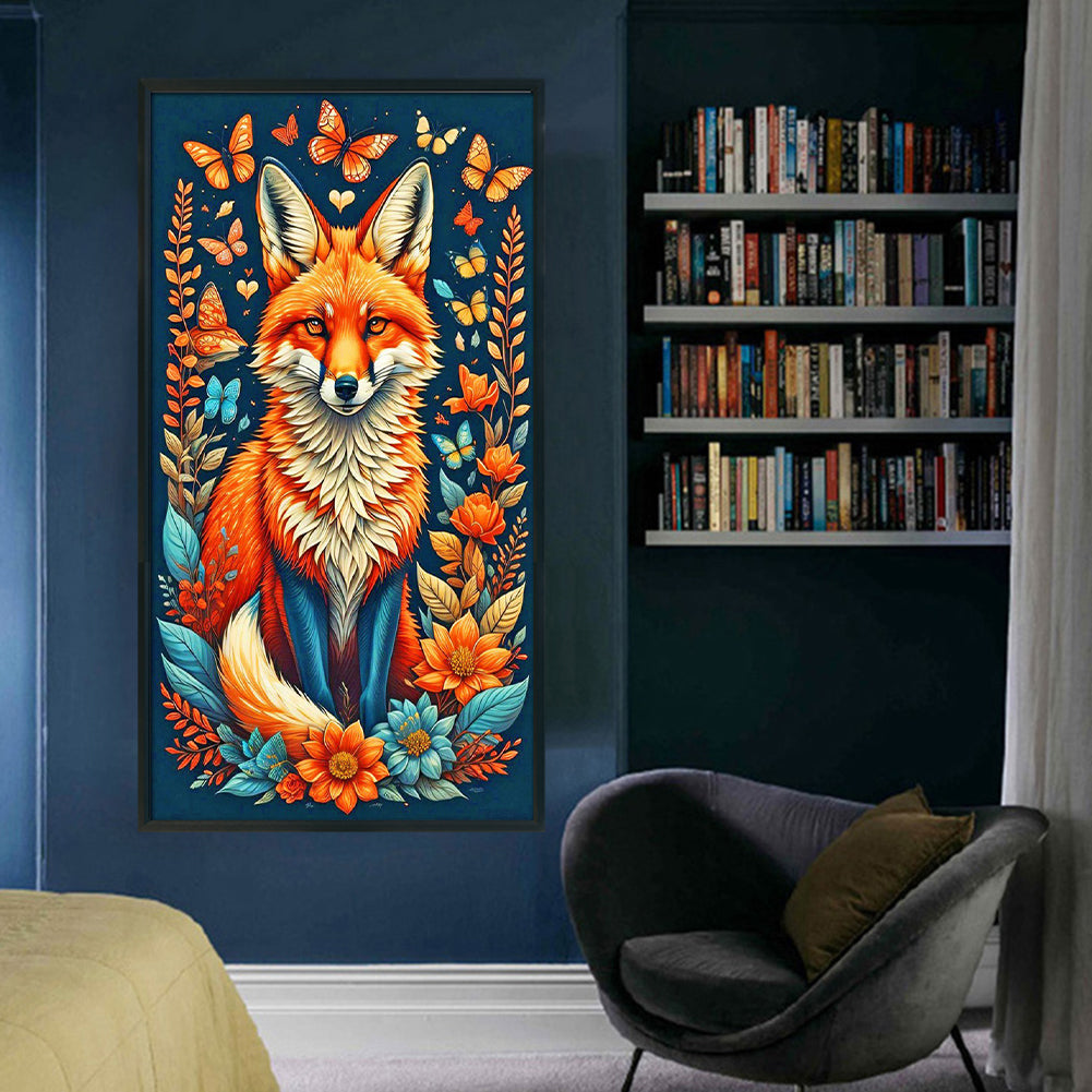 Fox - 14CT Stamped Cross Stitch 40*70CM