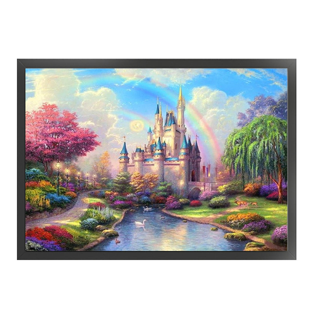 Disney Castle - 14CT Stamped Cross Stitch 65*50CM