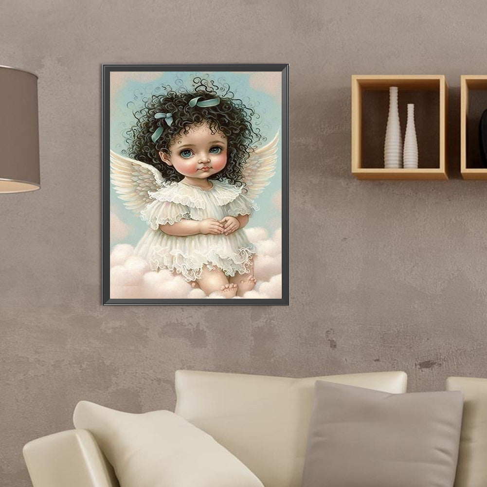 Angel Child - Full Round Drill Diamond Painting 30*40CM