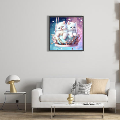 Sweet Cat - Full Round Drill Diamond Painting 30*30CM