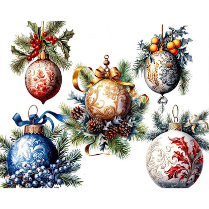 Christmas Atmosphere Decoration Ball - Full Round Drill Diamond Painting 50*40CM