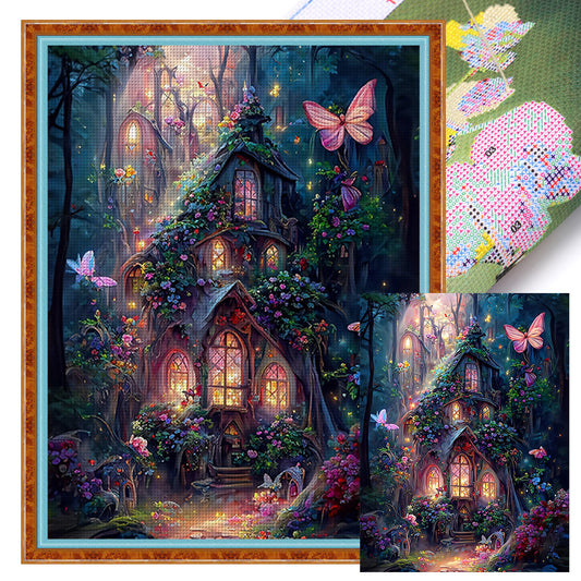 Dream House - 16CT Stamped Cross Stitch 50*65CM