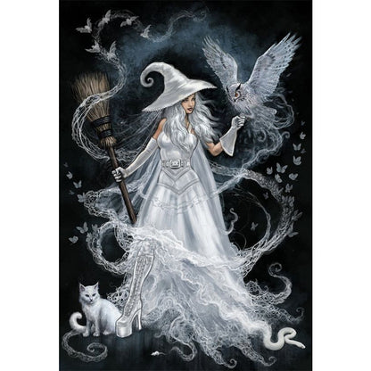 White Witch - 11CT Stamped Cross Stitch 40*58CM