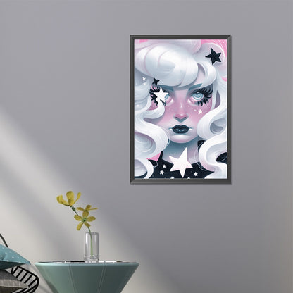 Dark Candy Girl - Full AB Round Drill Diamond Painting 40*60CM