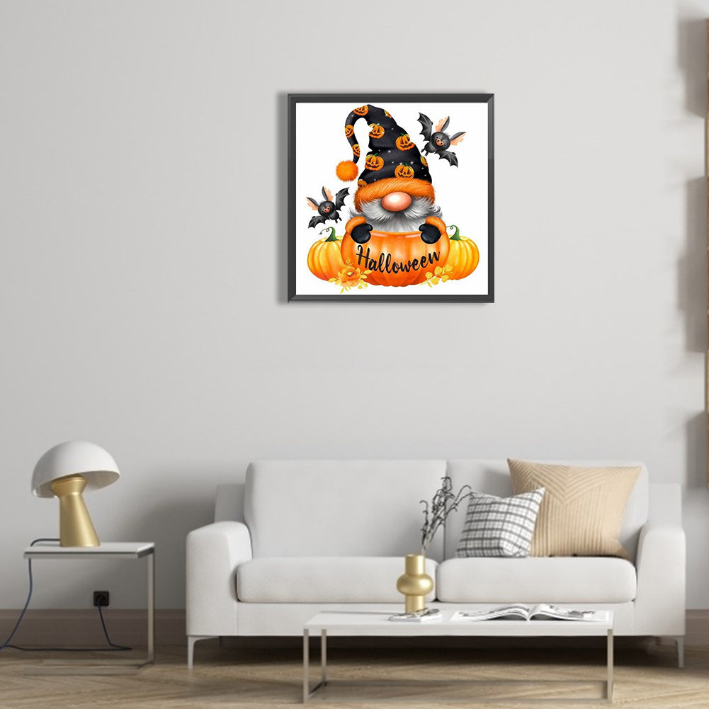 Halloween Gnome - Full Round Drill Diamond Painting 30*30CM