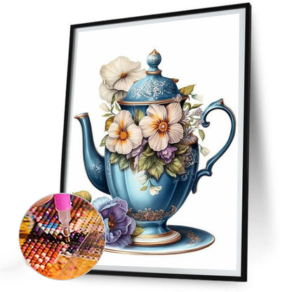 Teacup Bouquet - Full Round Drill Diamond Painting 30*40CM